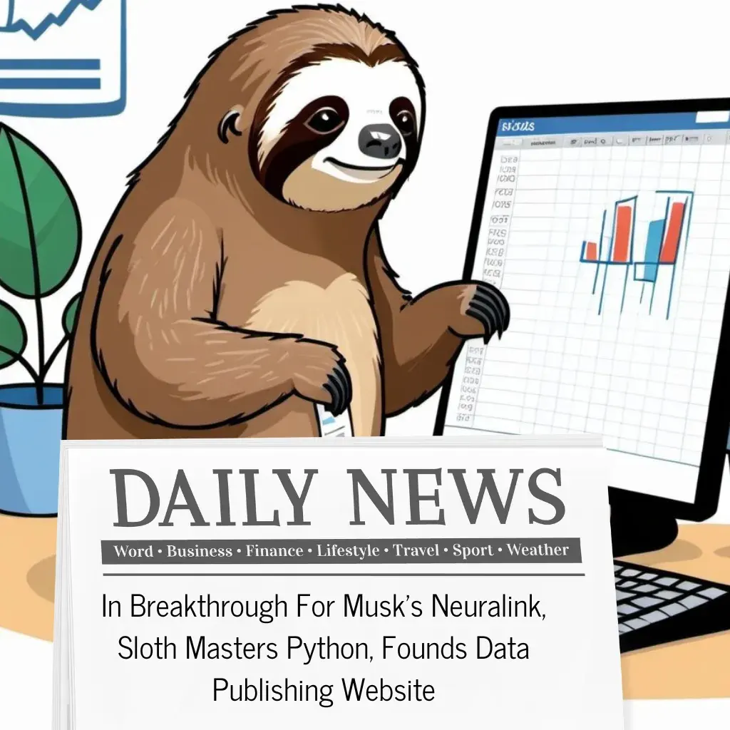 Sloth becomes data scientist