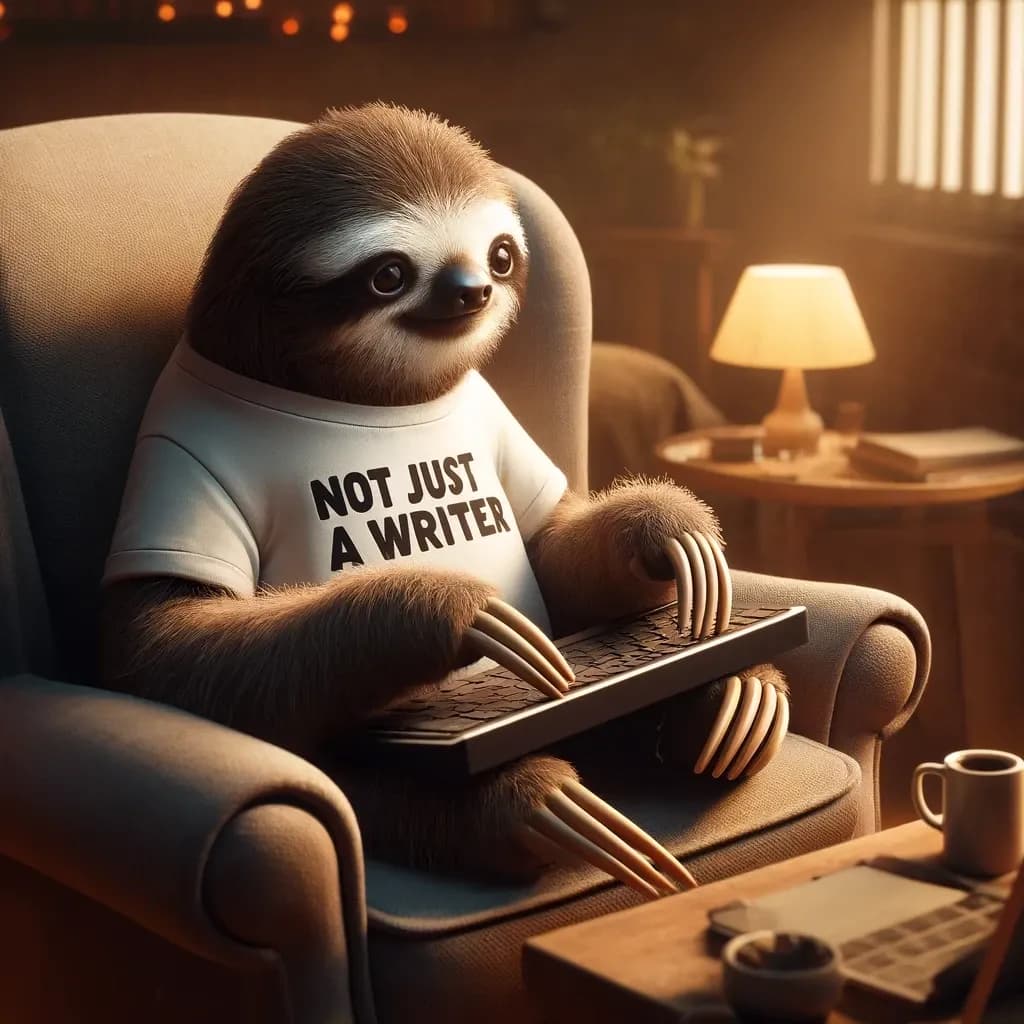 Writer sloth