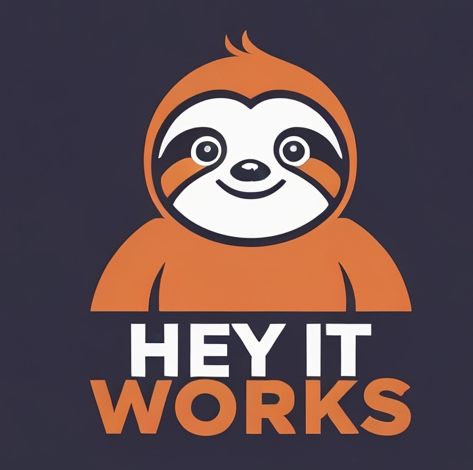 Hey, It Works! Logo